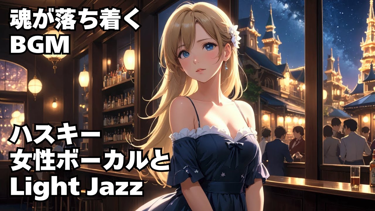 【Relax light Jazz BGM ハスキー女性ボーカル 作業用 読書用 睡眠用 】HealingWoman /Chill / 洋楽/魂/心/やさしい/悲しみ/落ち着く/asmr/癒される