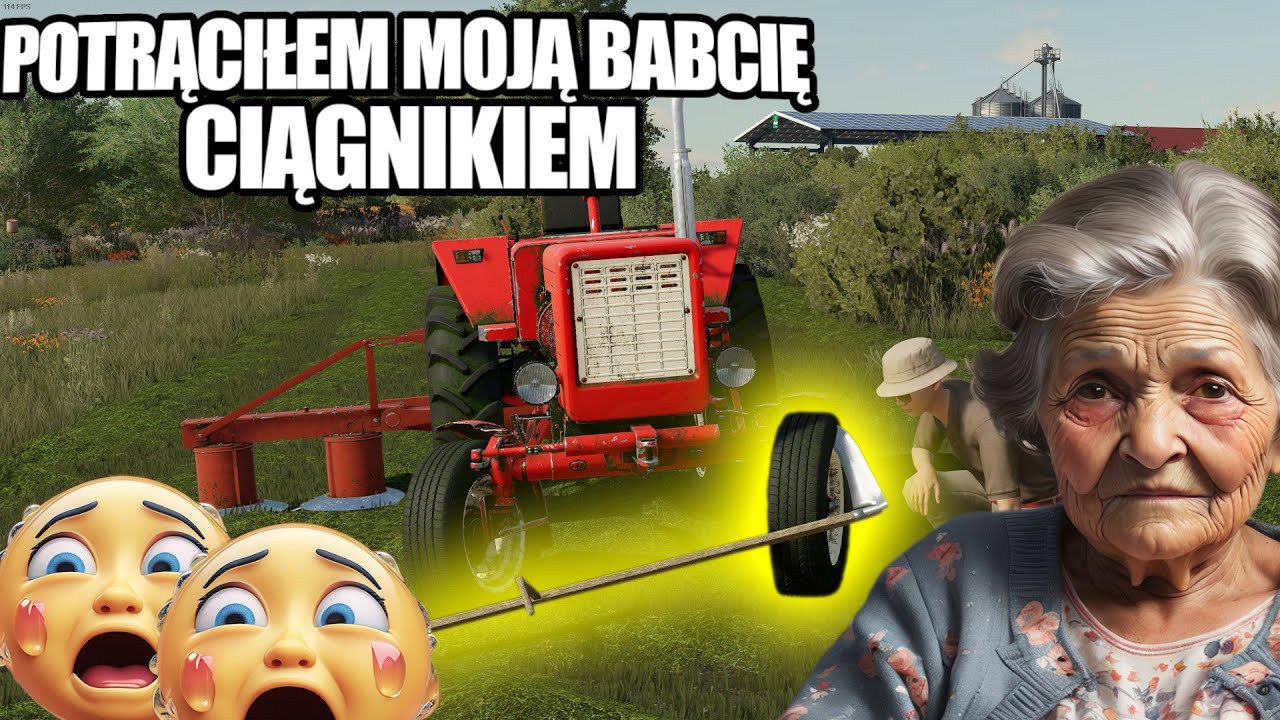 PRZEJECHAŁEM BABCIĘ CIĄGNIKIEM😪ZBUDOWAŁEM NOWY PŁOT😁 😥| Wieś u Babci |