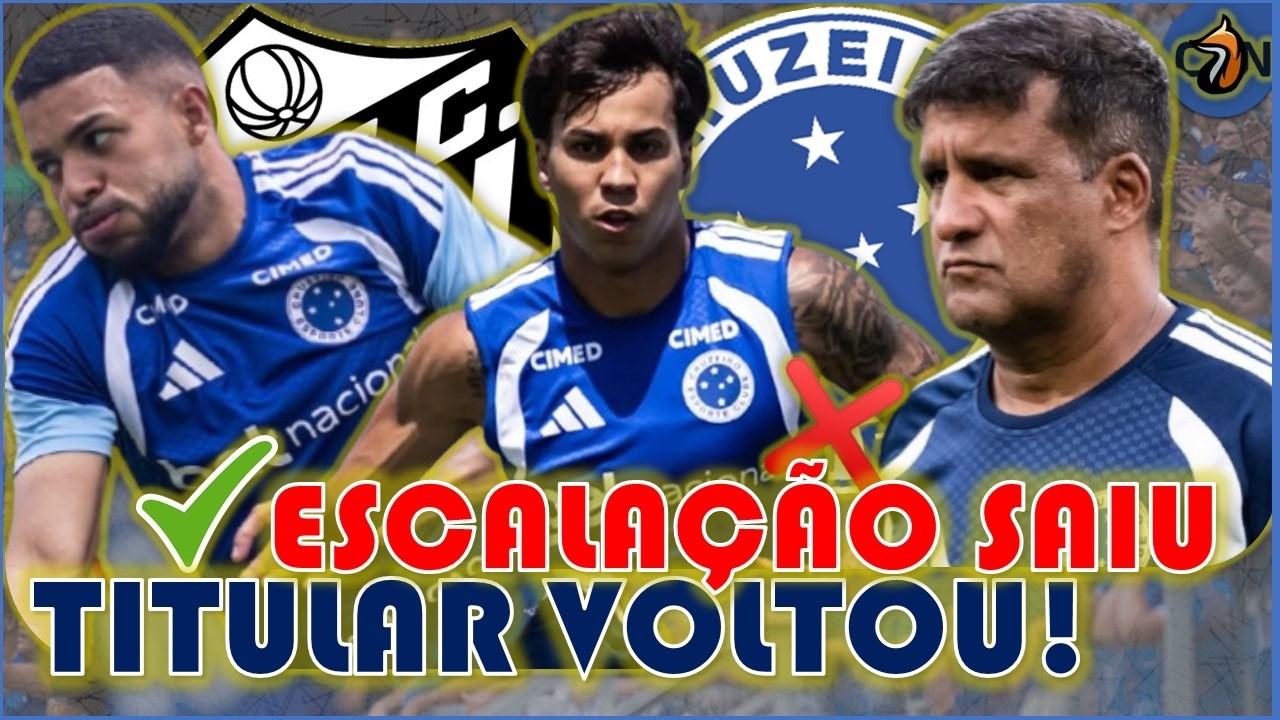 SAIU ✅🦊 ESCALA&Ccedil;&Atilde;O COM VOLTAS PRA CRUZEIRO X SANTOS - 8&ordf; RODADA CAMP. BRASILEIRO #futebol