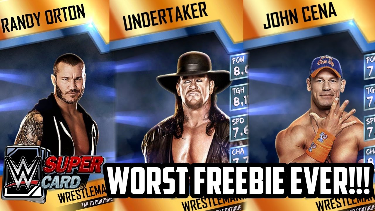 I GOT THE WORST WWE SUPERCARD FREEBIE!!! (#WWESupercard WM 33 FREEBIE)