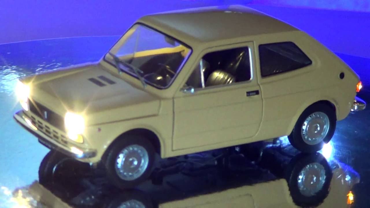 DIECAST-LED Modellino Fiat 127 (1971) in scala 1/24