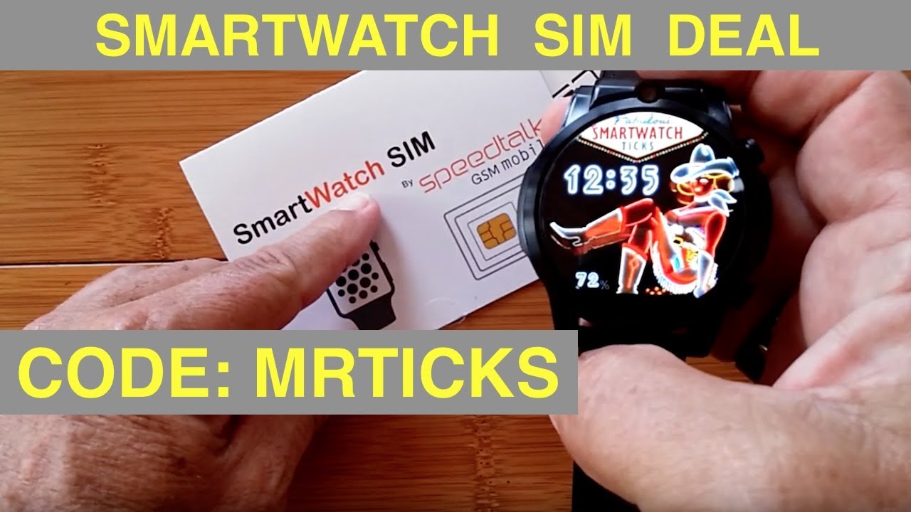 SpeedTalkMobile.com for Android Smartwatch SIM Calls/Data: Code 