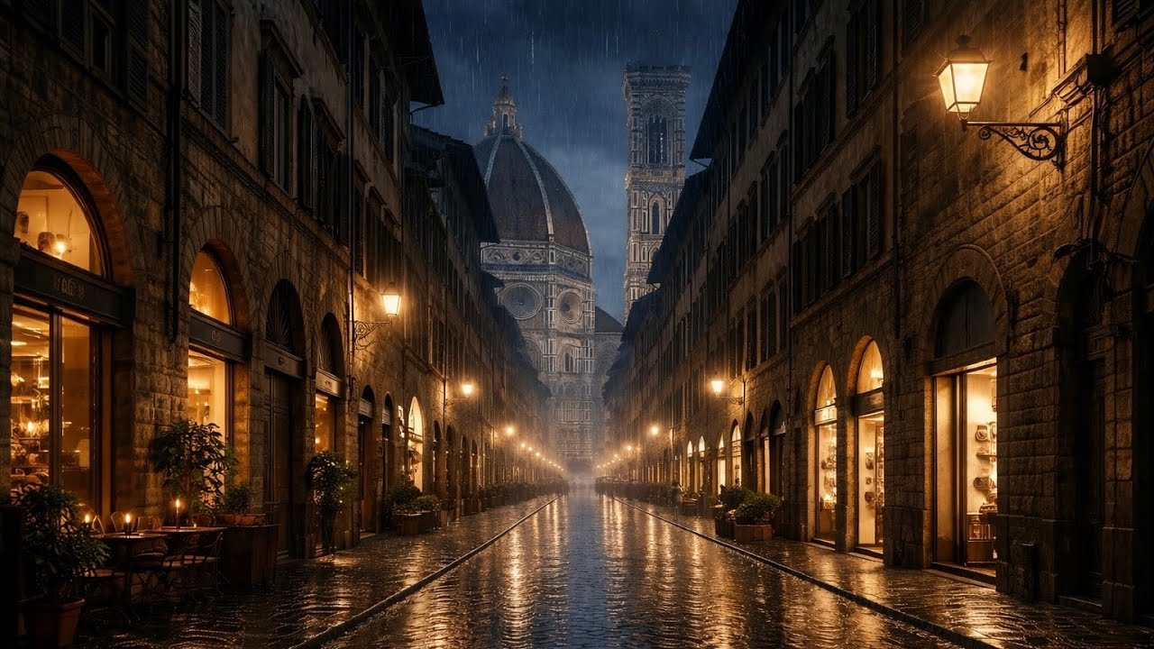 Florence at Night l ASMR I 3 Hr.