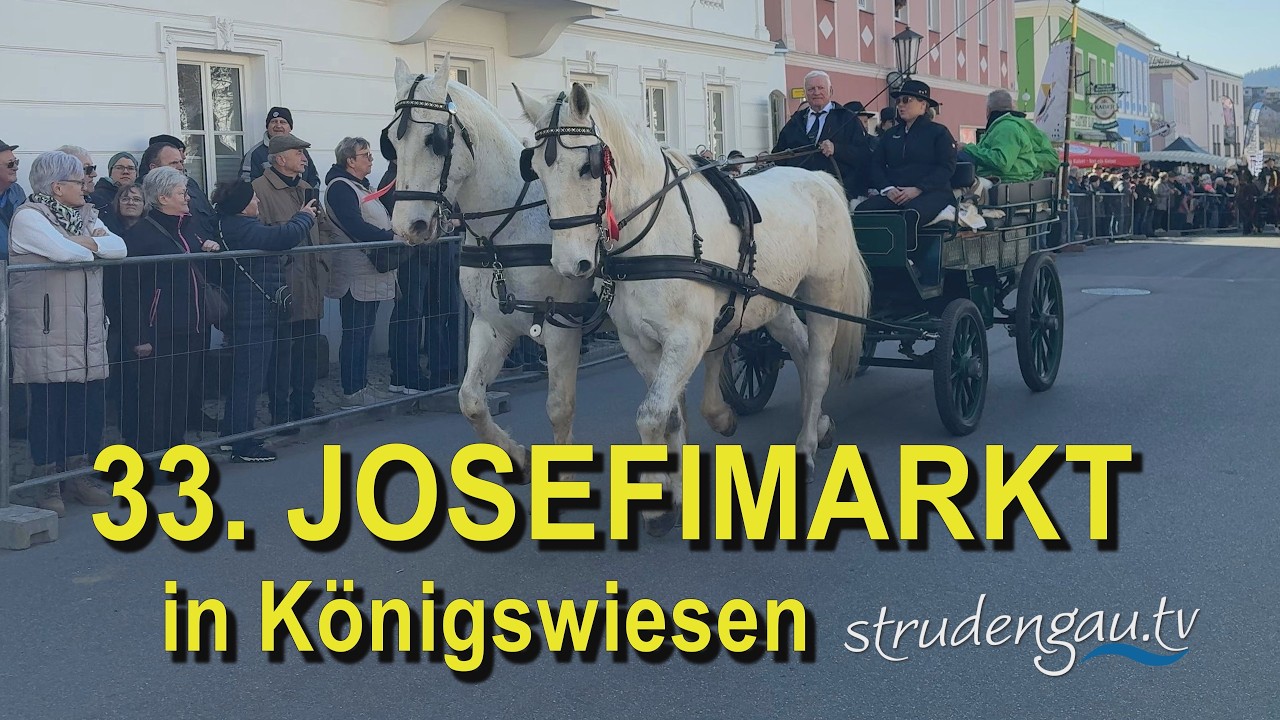 33. JOSEFIMARKT in Königswiesen Einzug der Pferde
