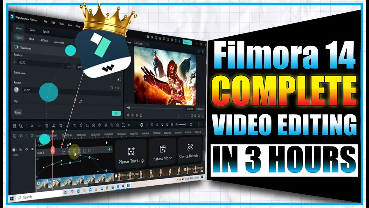 Learn Complete Video Editing from Scratch in 3 Hours [Step-by-Step Course in Filmora 14]