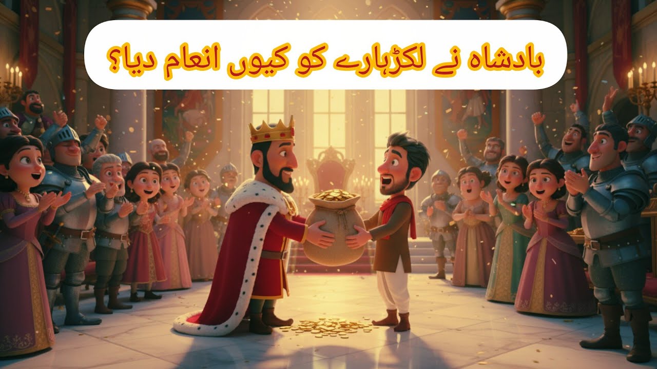 بادشاہ اور لکڑہارا کی کہانی | دانا لکڑہارا اور نیک بادشاہ | Urdu Moral Story | Noniya Urdu Storie