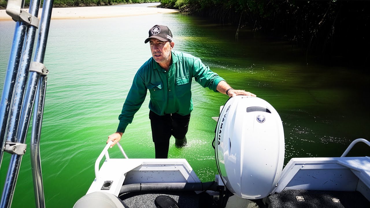 Vampire's of the Estuary Explosive Topwater Strikes in a Shallow Creek!