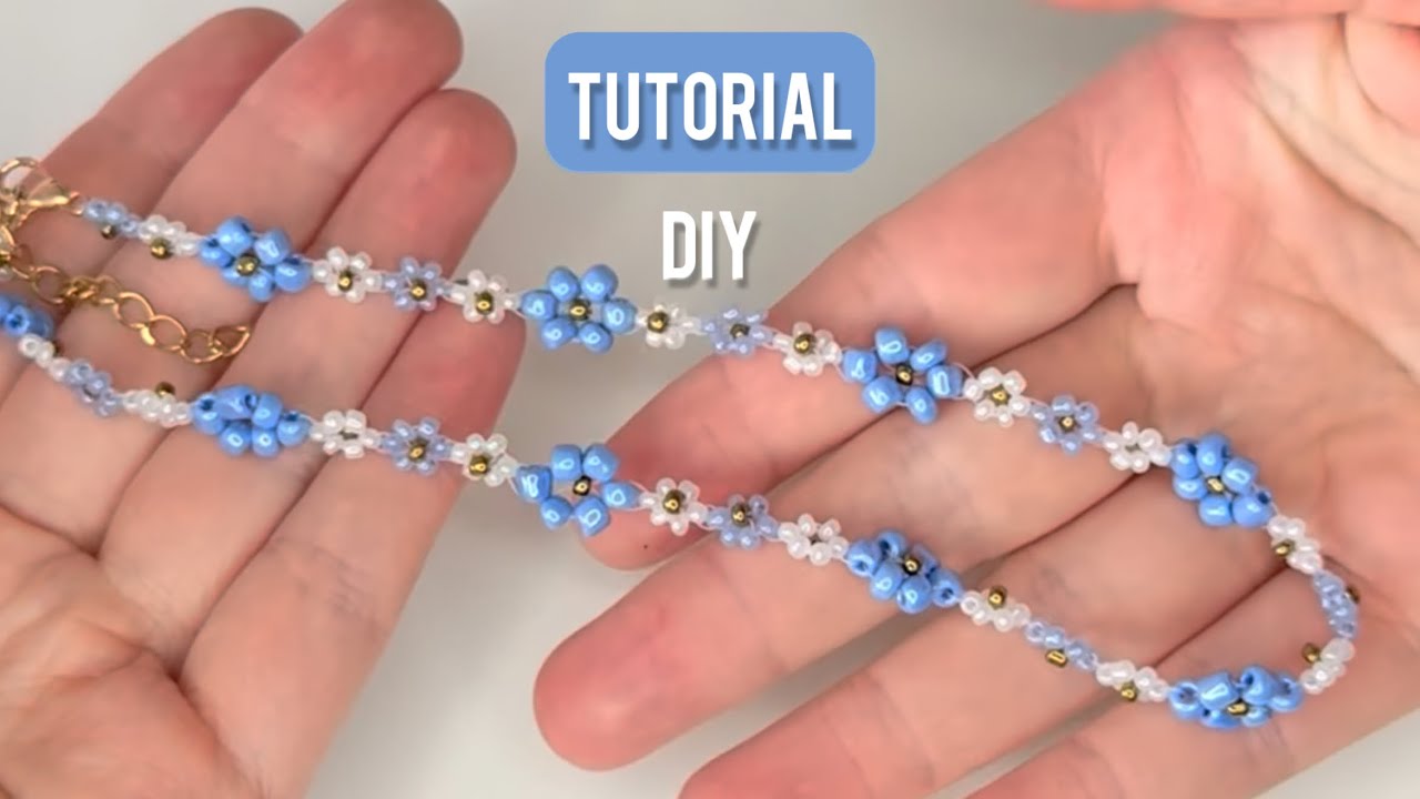 Easy Beaded Flower Necklace/Bracelet Tutorial 🌸 | Beginner-Friendly DIY Jewelry