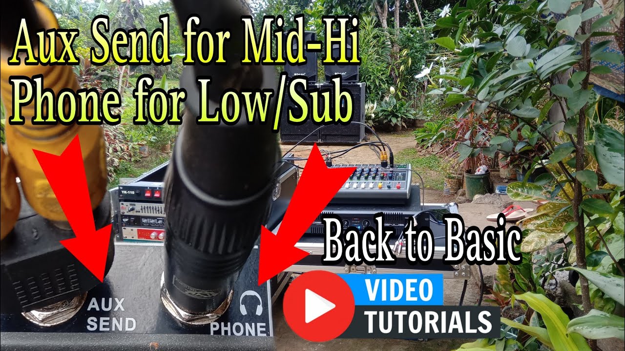 Aux Send and Phone Connections/ mixer+processors+amps @play_ground