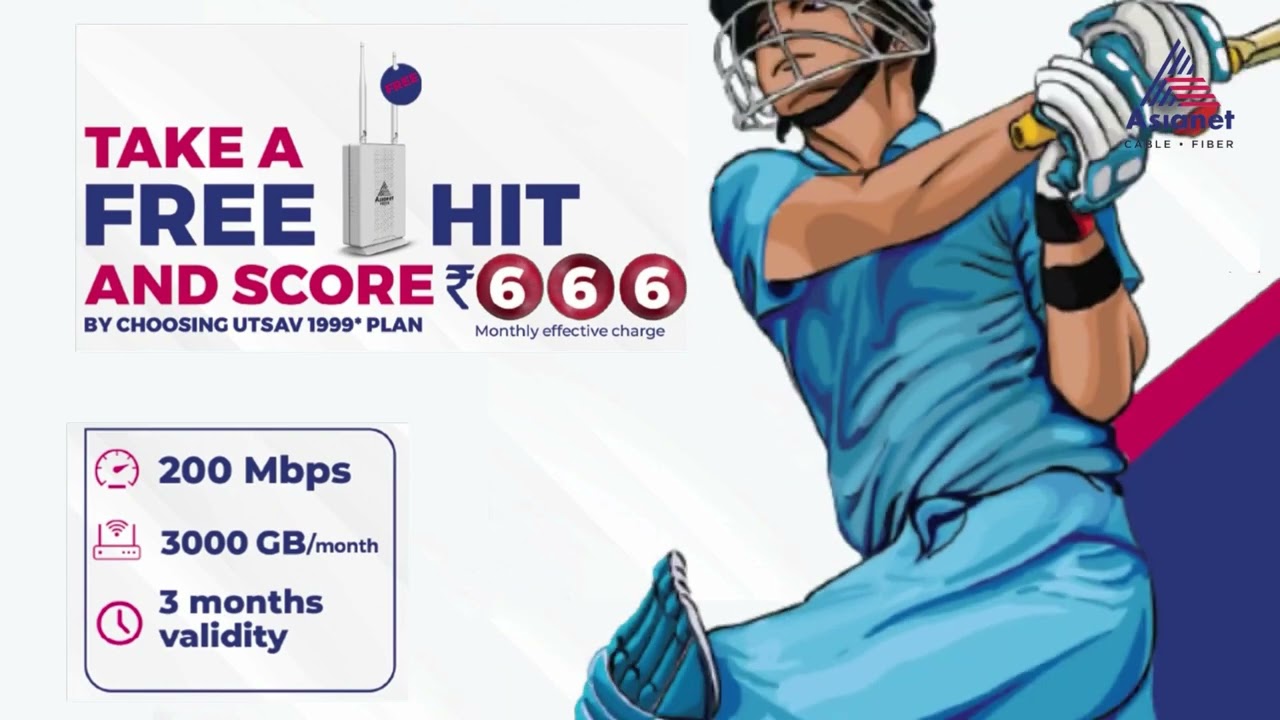 Transform your online experience with Asianet Fiber Broadband