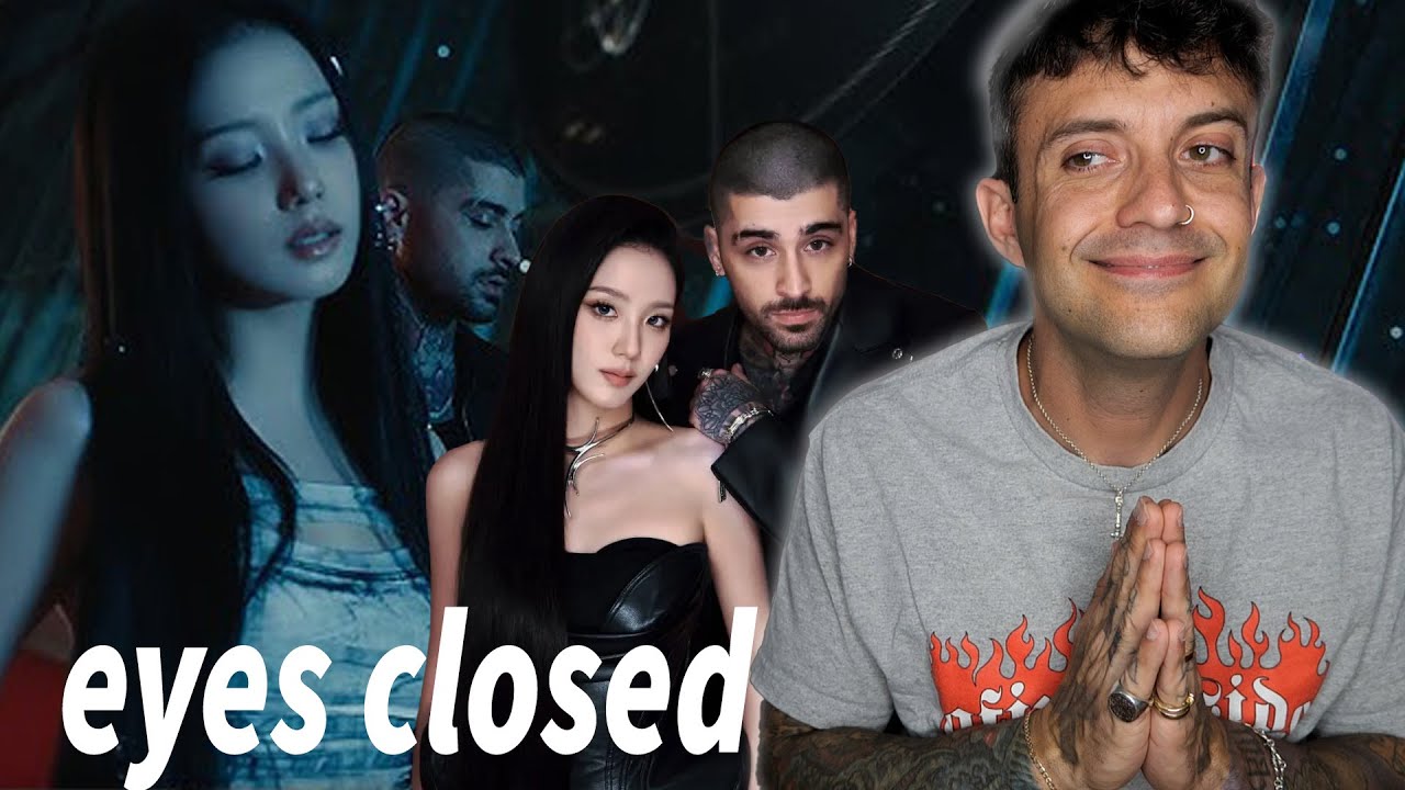 JISOO X ZAYN - РЕАКЦИЯ С ЗАКРЫТЫМИ ГЛАЗАМИ