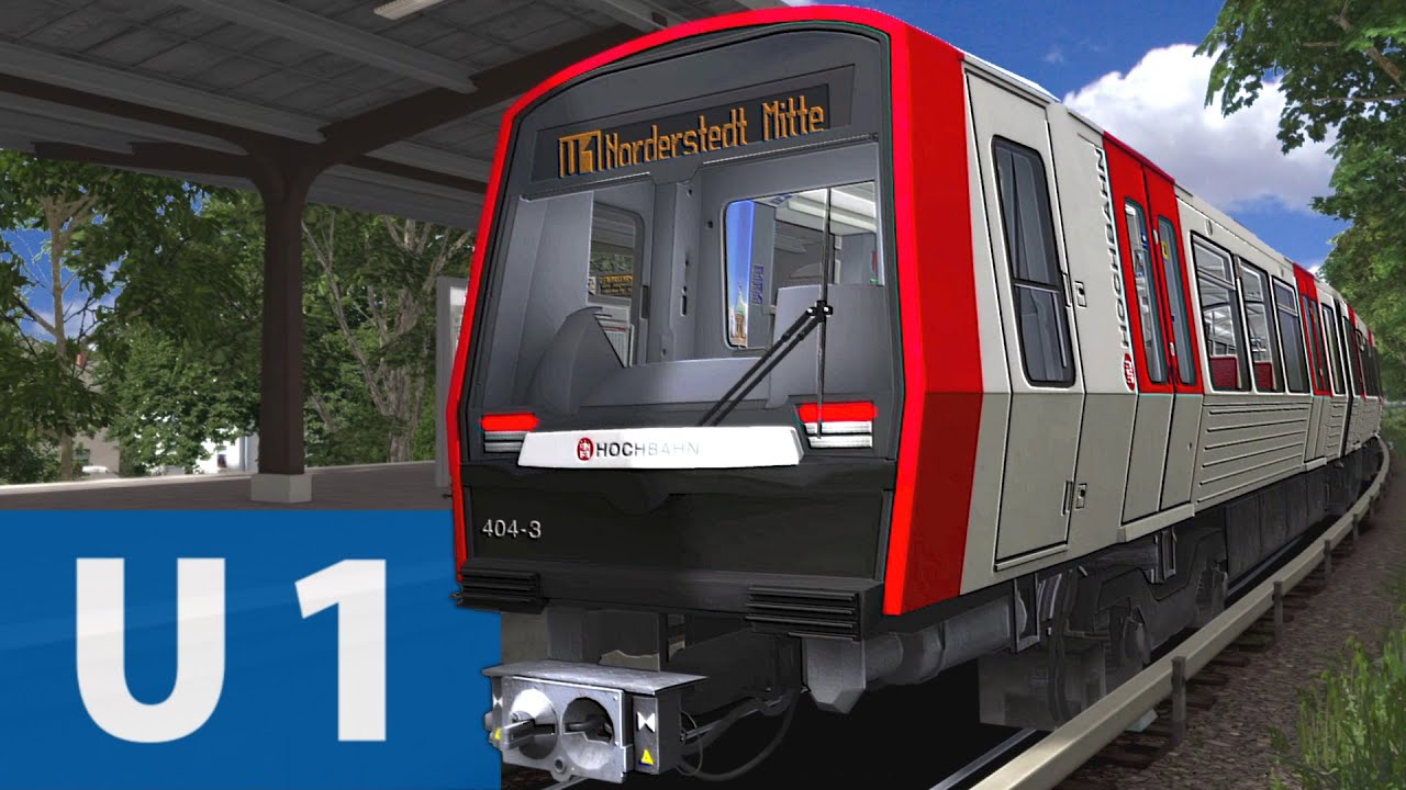 Train Simulator U Bahn Hamburg U1 (volle Länge) 🚆 Let's Play TS Classic #08
