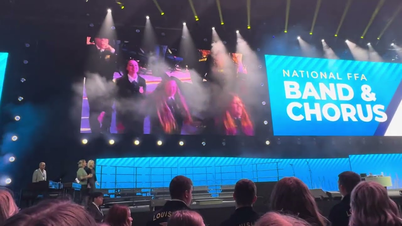 2025 National FFA - brings band and chorus to the stage.