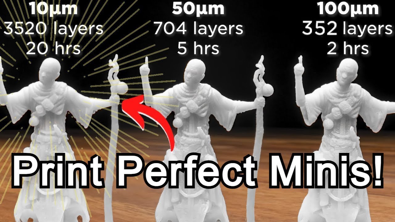 Печатайте идеальные миниатюры! Как изменить высоту слоёв при 3D-печати смолой — быстро и безупречно