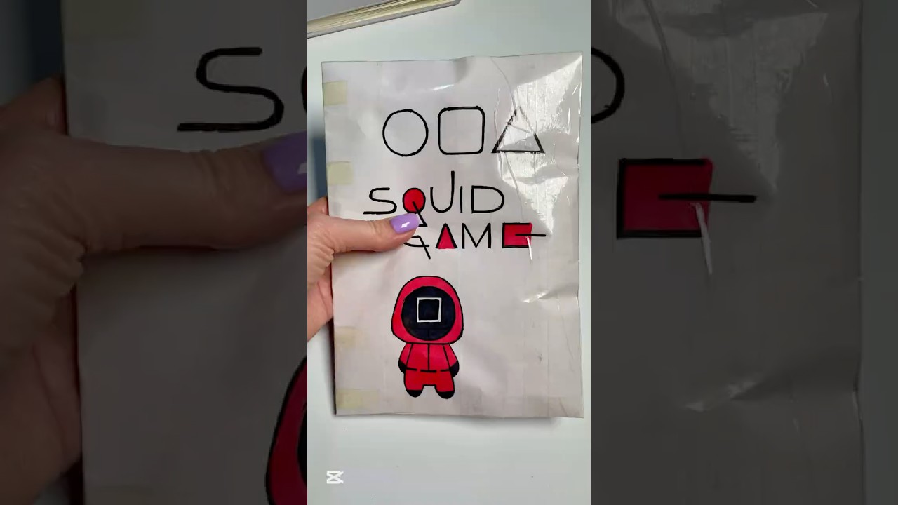 Игра в кальмара книга поделка  DIY #diy #squidgame #squidgamebook #craft