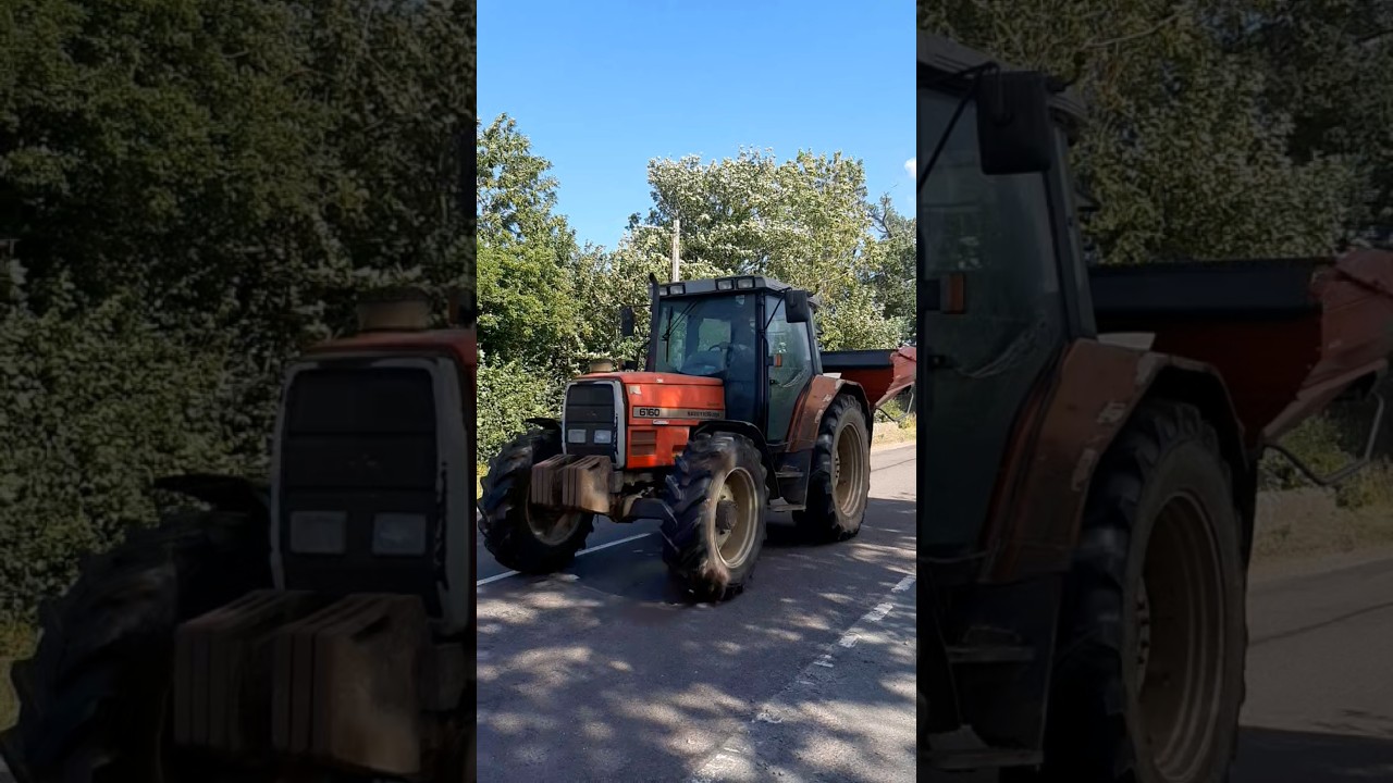 Massey Ferguson 6160 | Fertiliser spreader #masseyferguson #vintage