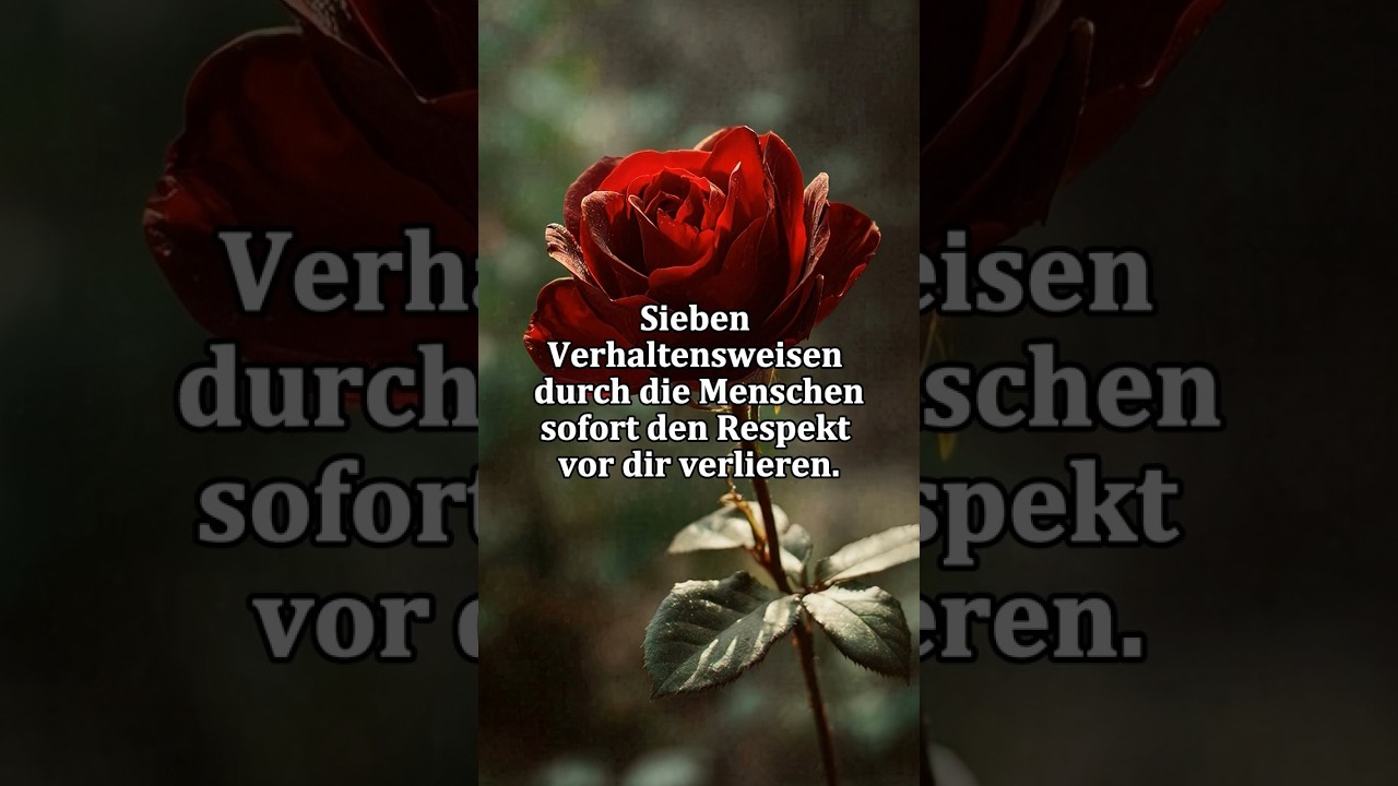 7 Fehler, durch die du sofort Respekt verlierst! #RespektVerlieren#Selbstbewusstsein