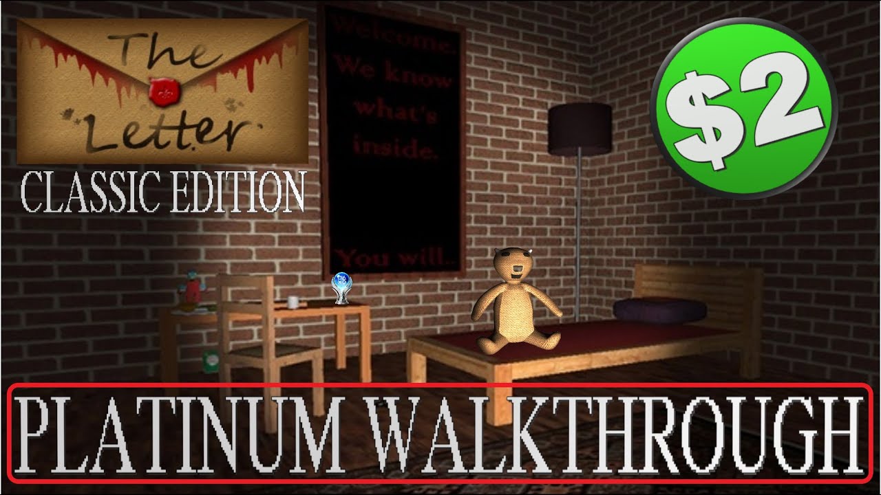 The Letter Classic Edition 100% Platinum Walkthrough - Easy & Cheap Platinum Game