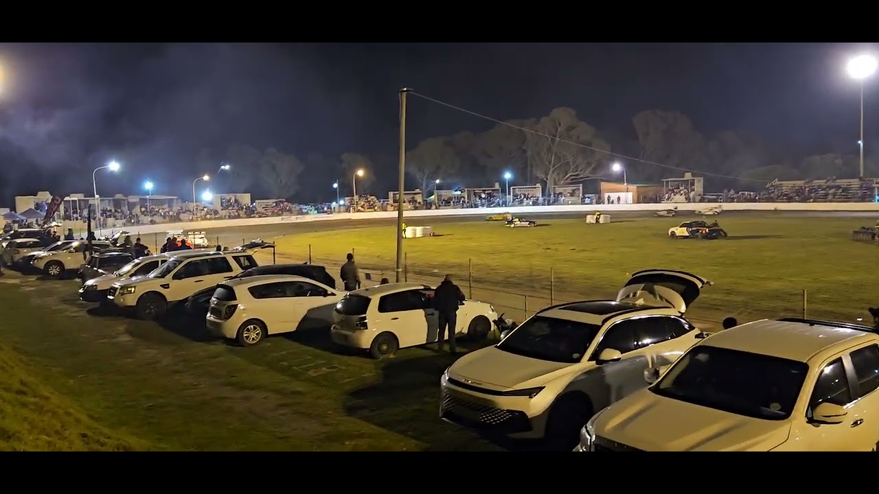 Nationals 2024 Victory Raceway V8 American Saloons Heat 2 The Finish