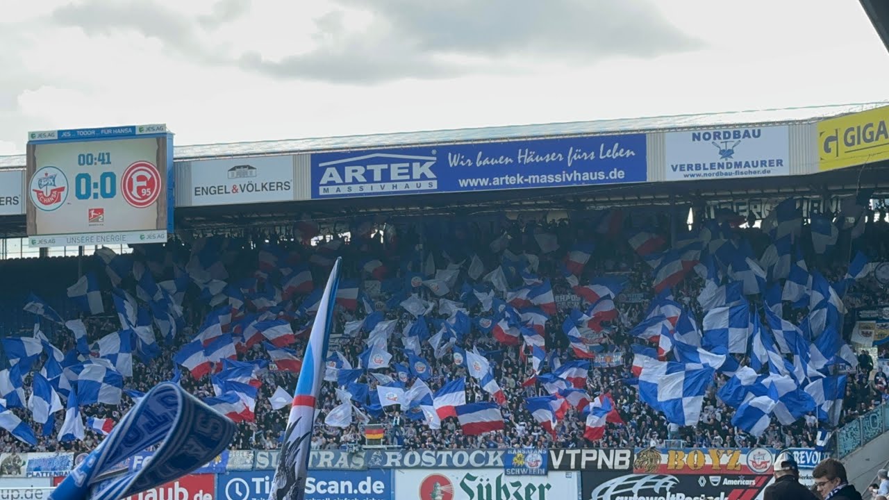 Support & Pyro im Spiel F.C. Hansa Rostock – Fortuna Düsseldorf 2:5 (19.03.2023)
