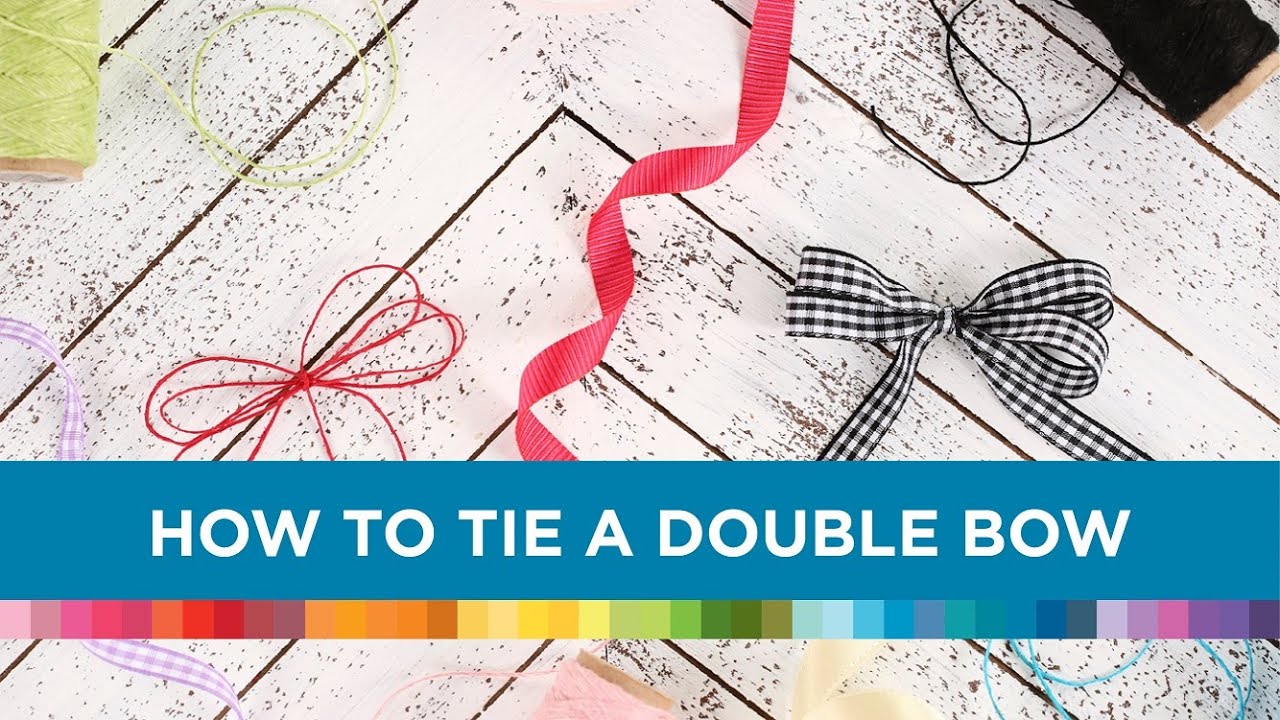 How to Tie a Double Bow [Easy Tutorial]