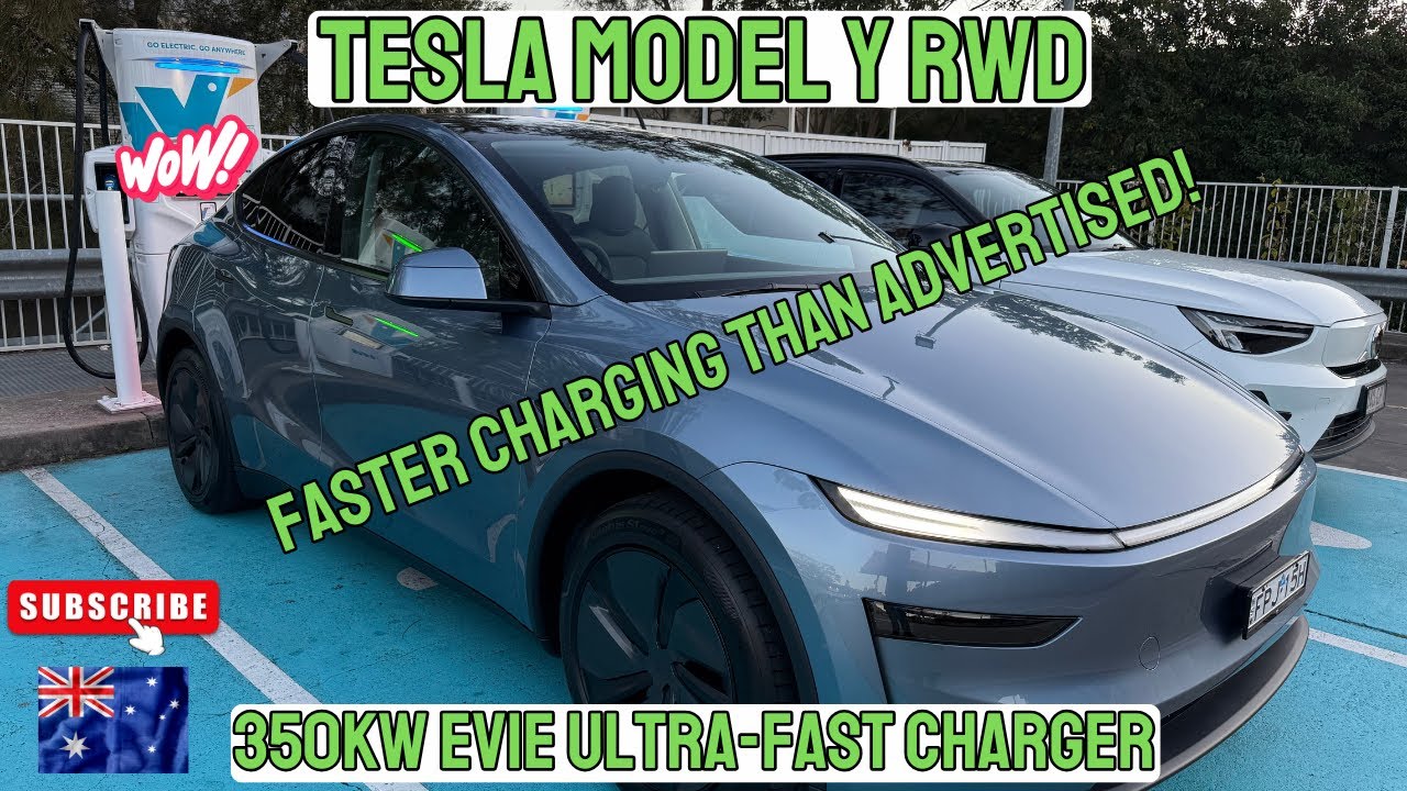 2025 Tesla Model Y RWD in Sydney Australia - Faster charging than advertised!