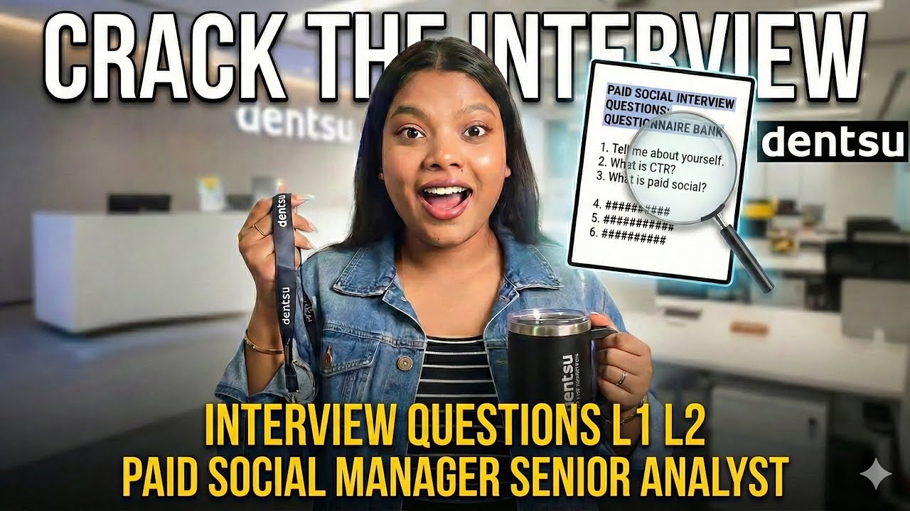 Dentsu Paid Social Interview Questions (L1 & L2) | Analyst & Manager (Free Document)