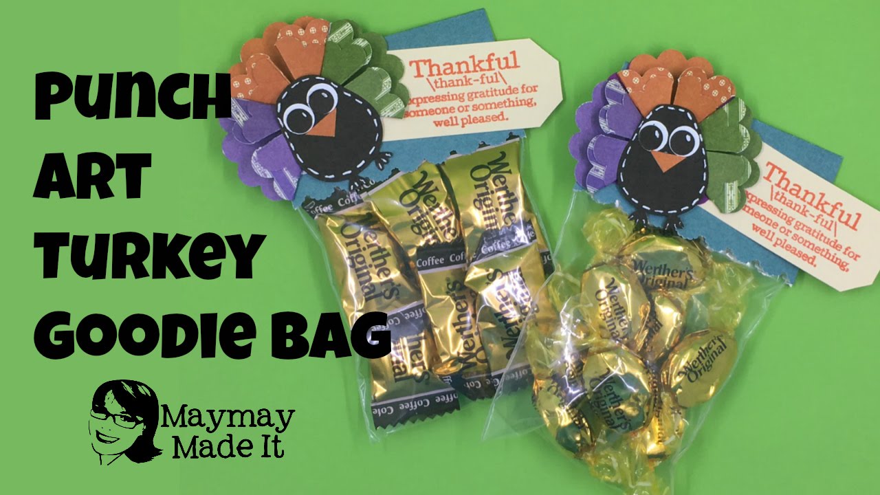 Owl Punch to Turkey Treat Bag Punch Art