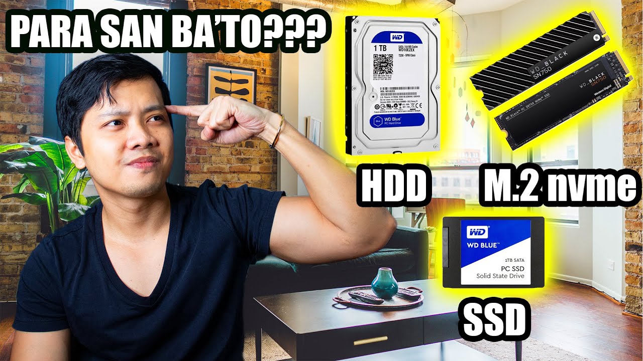 DIFFERENT STORAGE TYPES EXPLAINED / ANO ANG PINAGKAIBA NG HDD AT SSD / HDD VS SSD / M.2 VS NVME