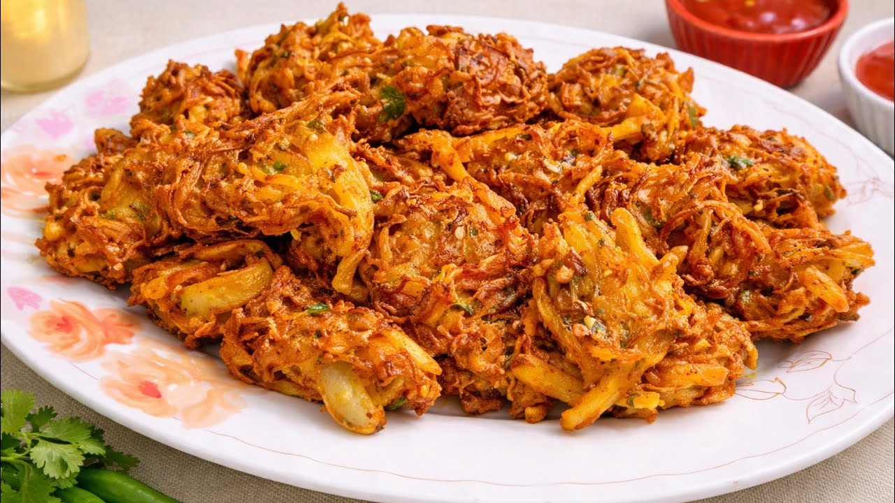 Ultimate Crunchy LACHHA PAKORA Recipe - How to Make LACHHA PAKORA