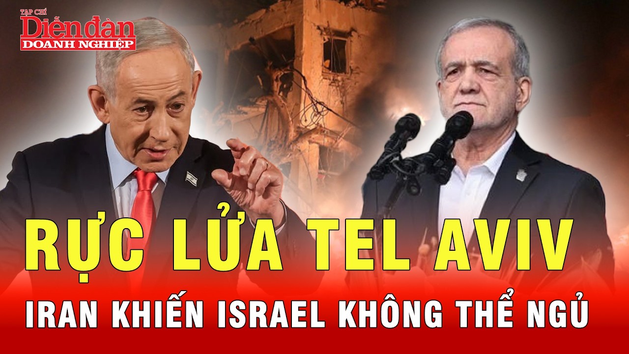 Tên lửa của Iran không cho Israel được yên ổn phút nào |Tin tức 24h