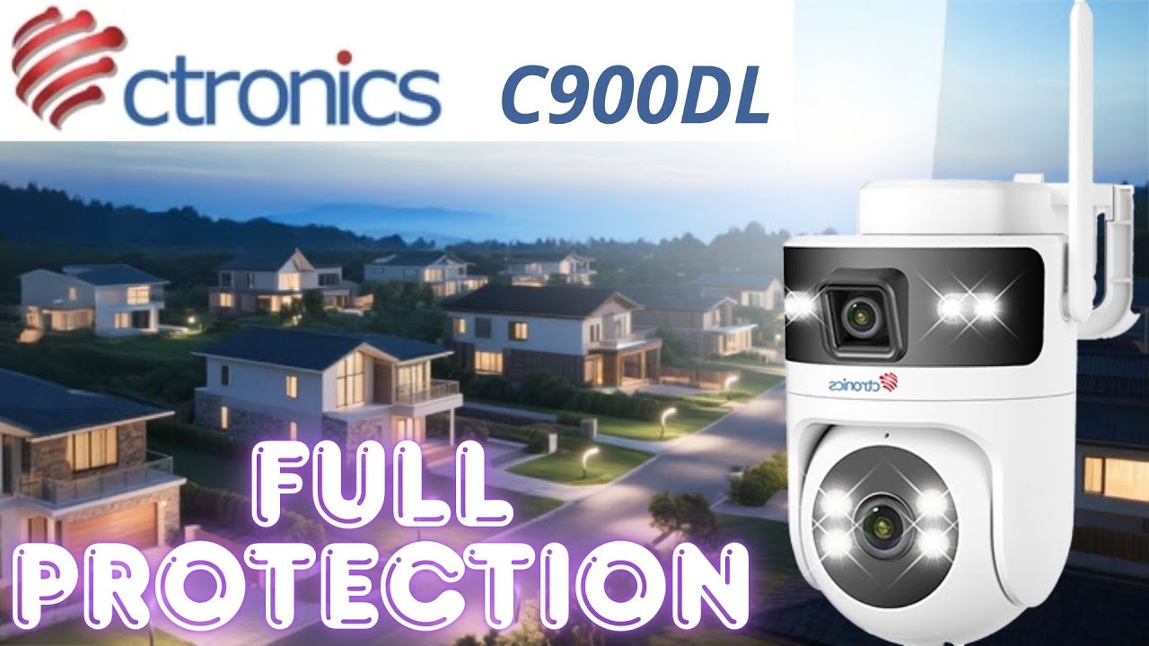 CTRONICS C900DL - DUAL LENS SECURITY CAM - FULL TEST
