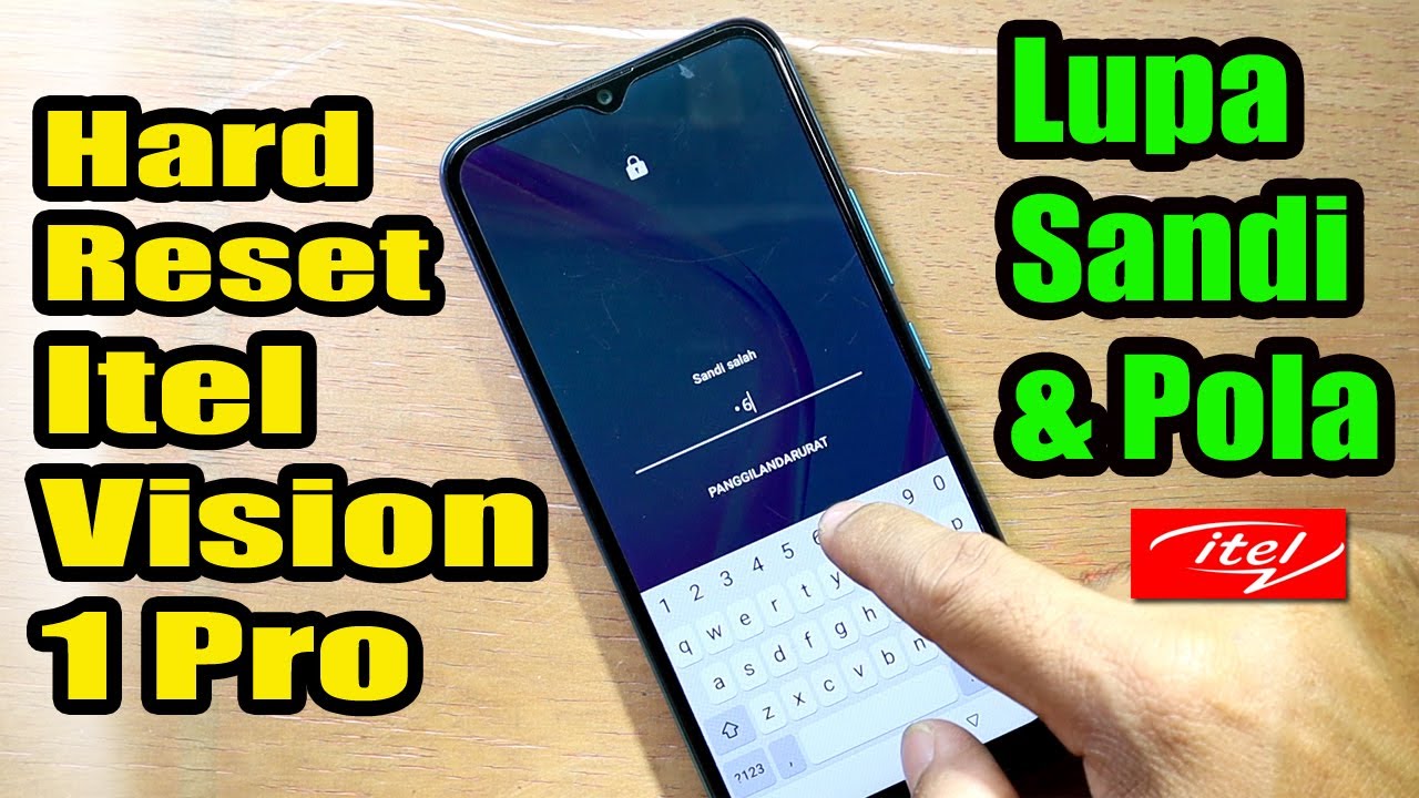 Cara hard reset HP ITEL Lupa Sandi, Lupa pola, Password  || itel VISION 1 PRO - L6502 done 100%