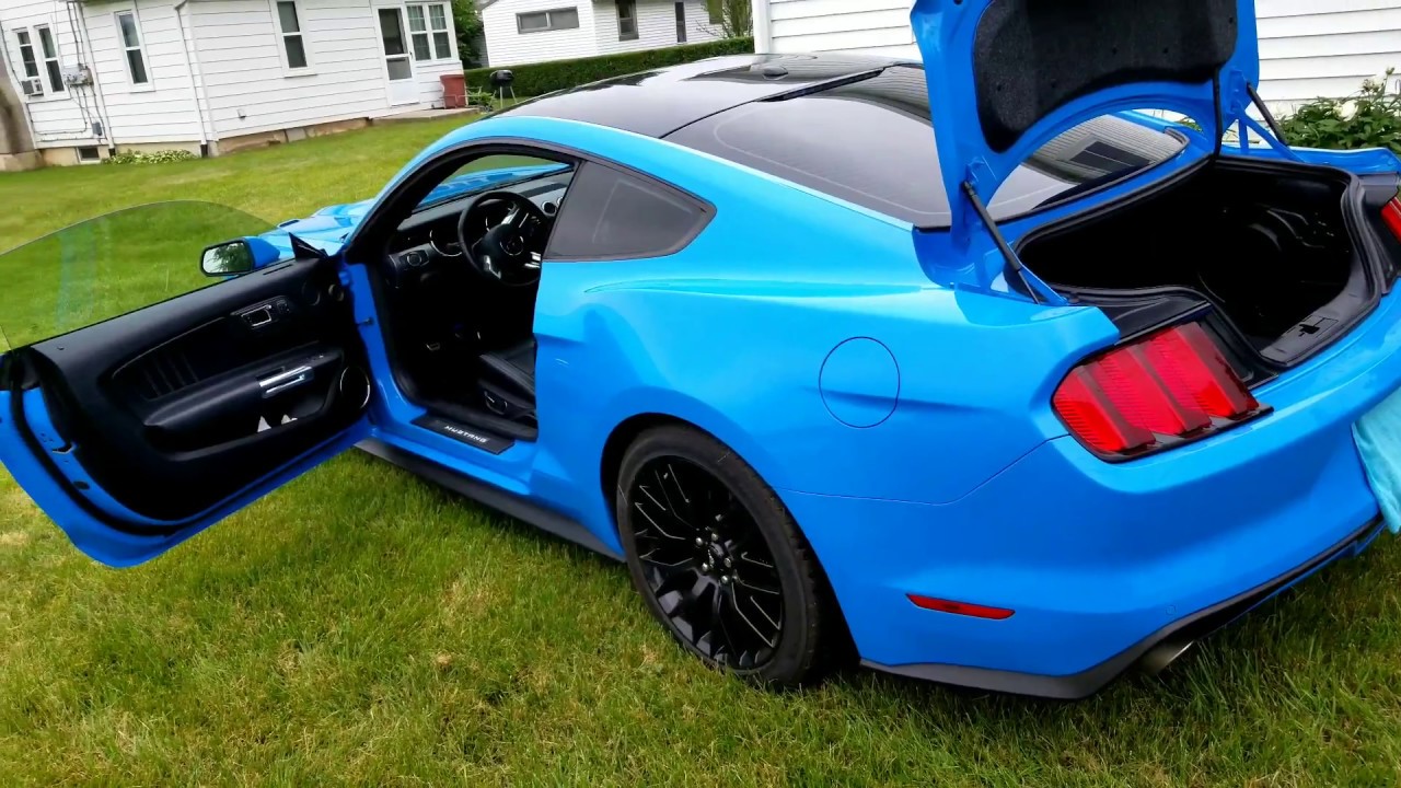 My new car 2017 Ford Mustang GT Premium Performance Pack Grabber Blue