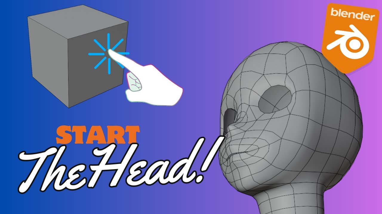 How to make a head in Blender 3D