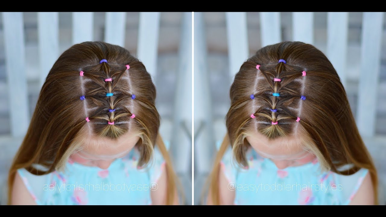 Feathered Triangle Elastic Hairstyle