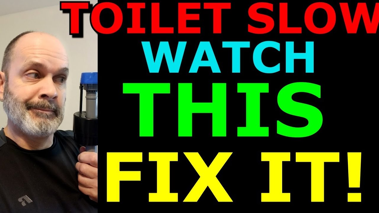 Toilet Slow Fill Fix Watch Before You Install