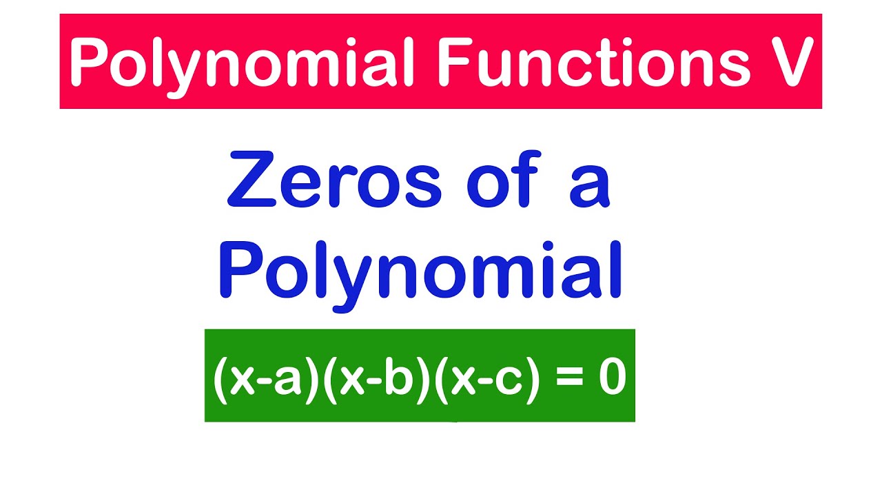 Finding the Zeros of a Polynomial Function with Solved Examples | SHS 1 ELECTIVE MATH