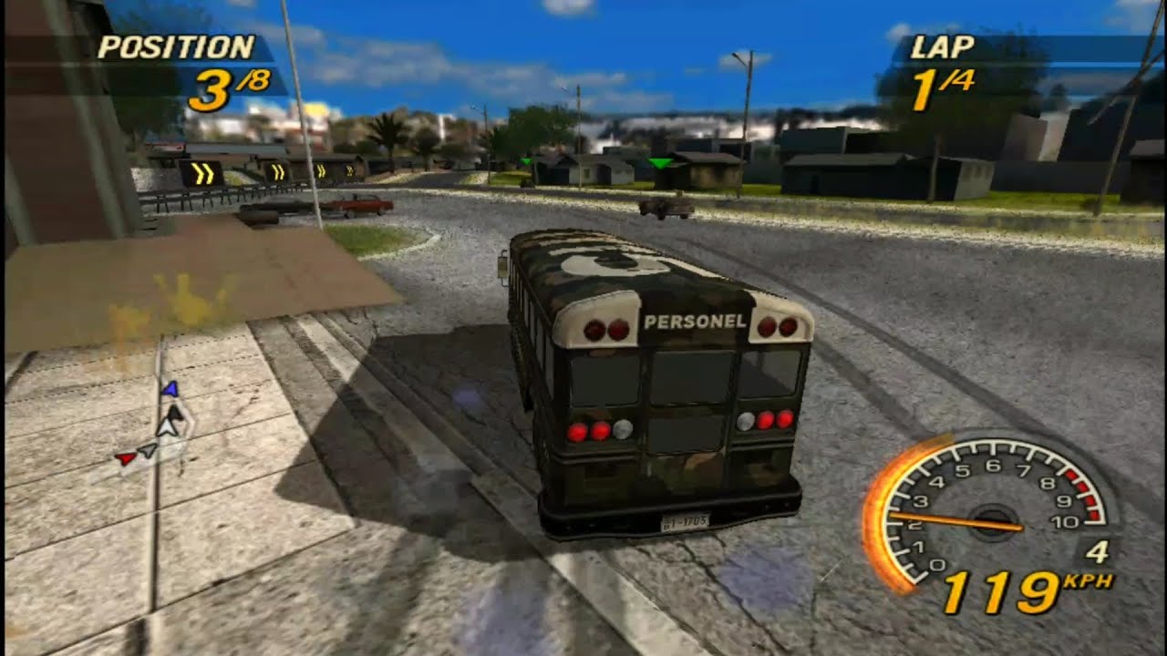 Flatout: Head On - School Bus Gameplay 