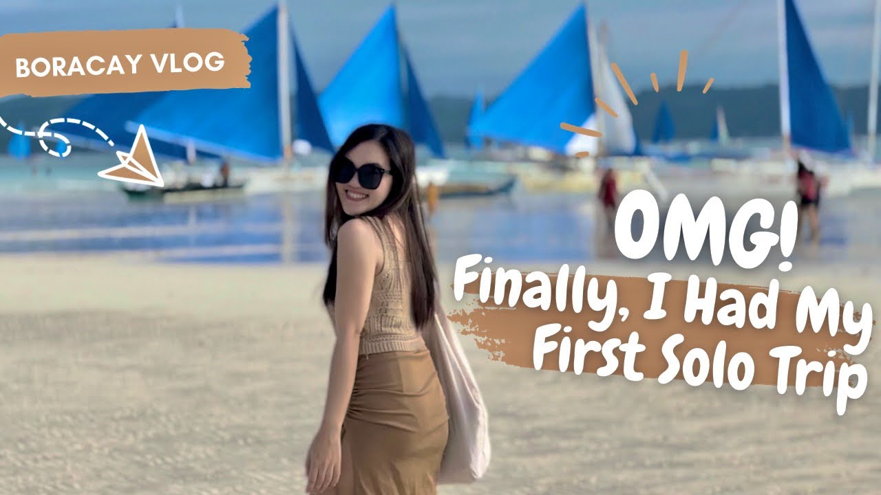 BORACAY 2023 • FIRST SOLO TRAVEL •  Birthday Vlog • Henann Palm Beach Resort • DIY transfer •