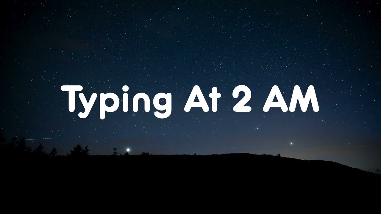 Typing At 2 AM — Not the One You Chose | Sad Love Song (Emotional Lyrics)