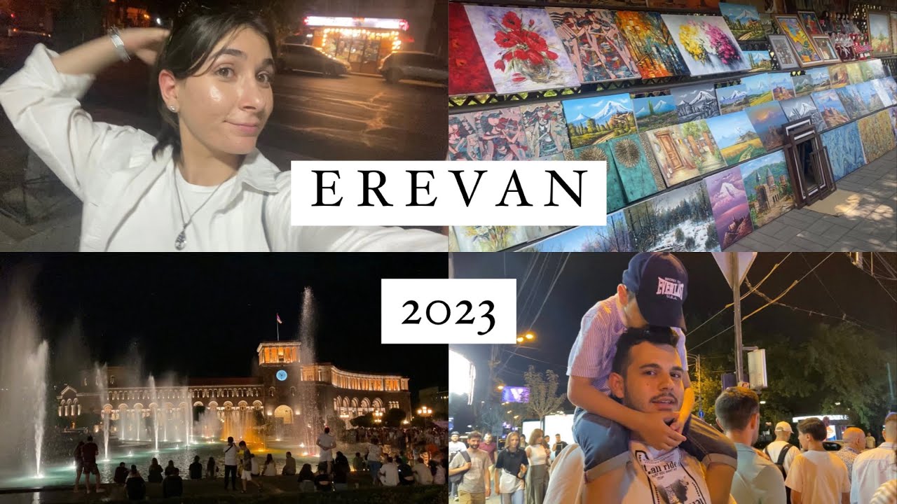 VLOG EREVAN 2023 // дорога, вернисаж, площадь республики и мыы