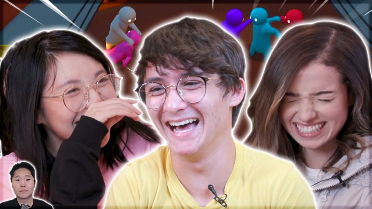 CLICKBAIT EXODIA - LILYPICHU, MICHAEL REEVES, & POKIMANE | Gang Beasts