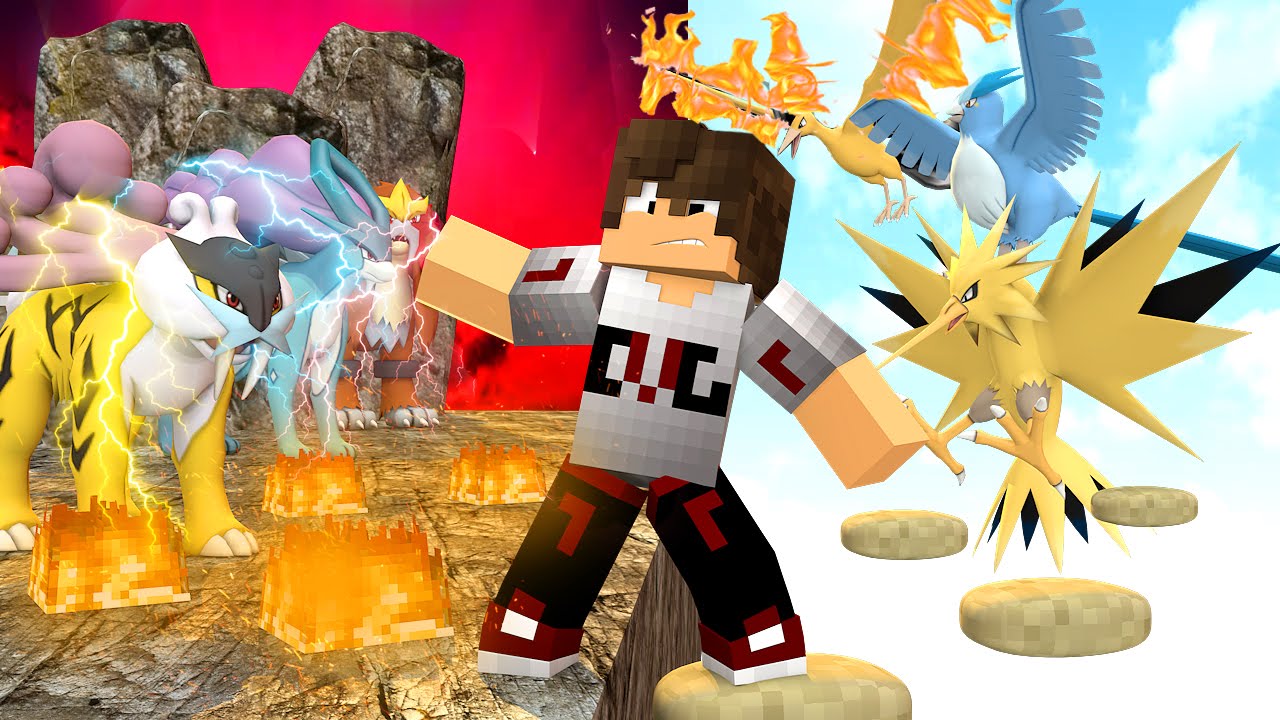 Minecraft: BATALHA PIXELMON #17 - TRIOS LENDÁRIOS - CÃES vs AVES ‹ CaiqueVieira ›