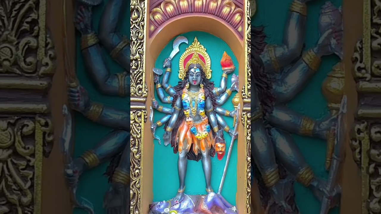 maa kali murti painting //kali murti art //#youtube #yt #shortfeed #viral #maadurga #maa #viral