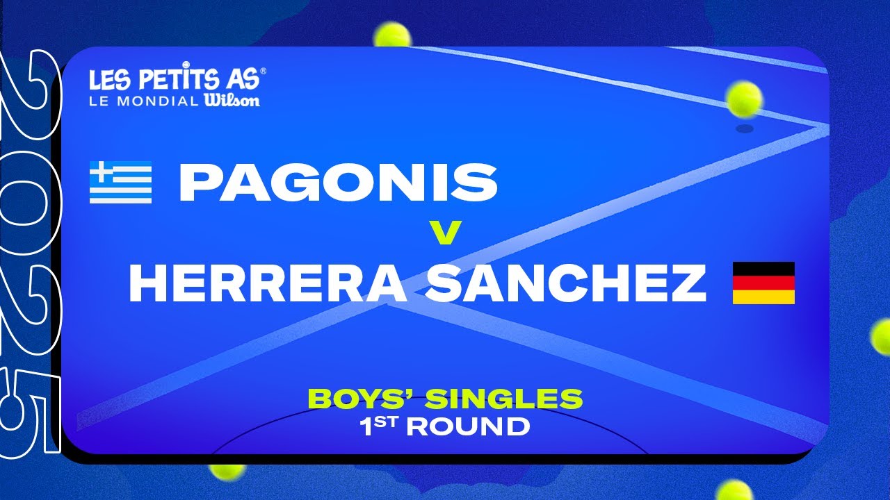 Les Petits As 2025 | Boys Singles R1 | Rafael PAGONIS vs. Lucas Ariel HERRERA SANCHEZ