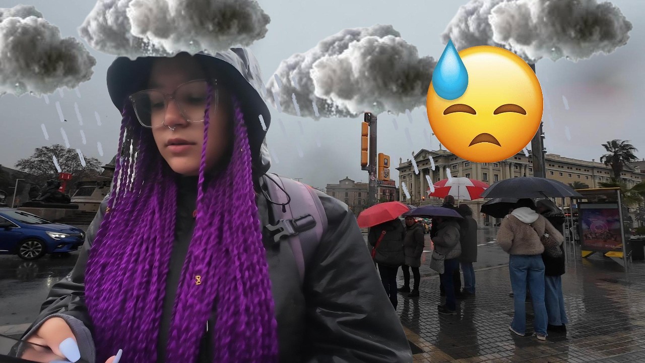 Caminando por el Barrio Gótico VLOG | Barcelona Bajo la lluvia
