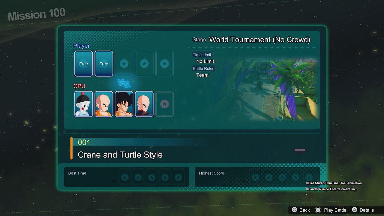 Crane and Turtle Style (Mission 100) - DRAGON BALL: Sparking! ZERO