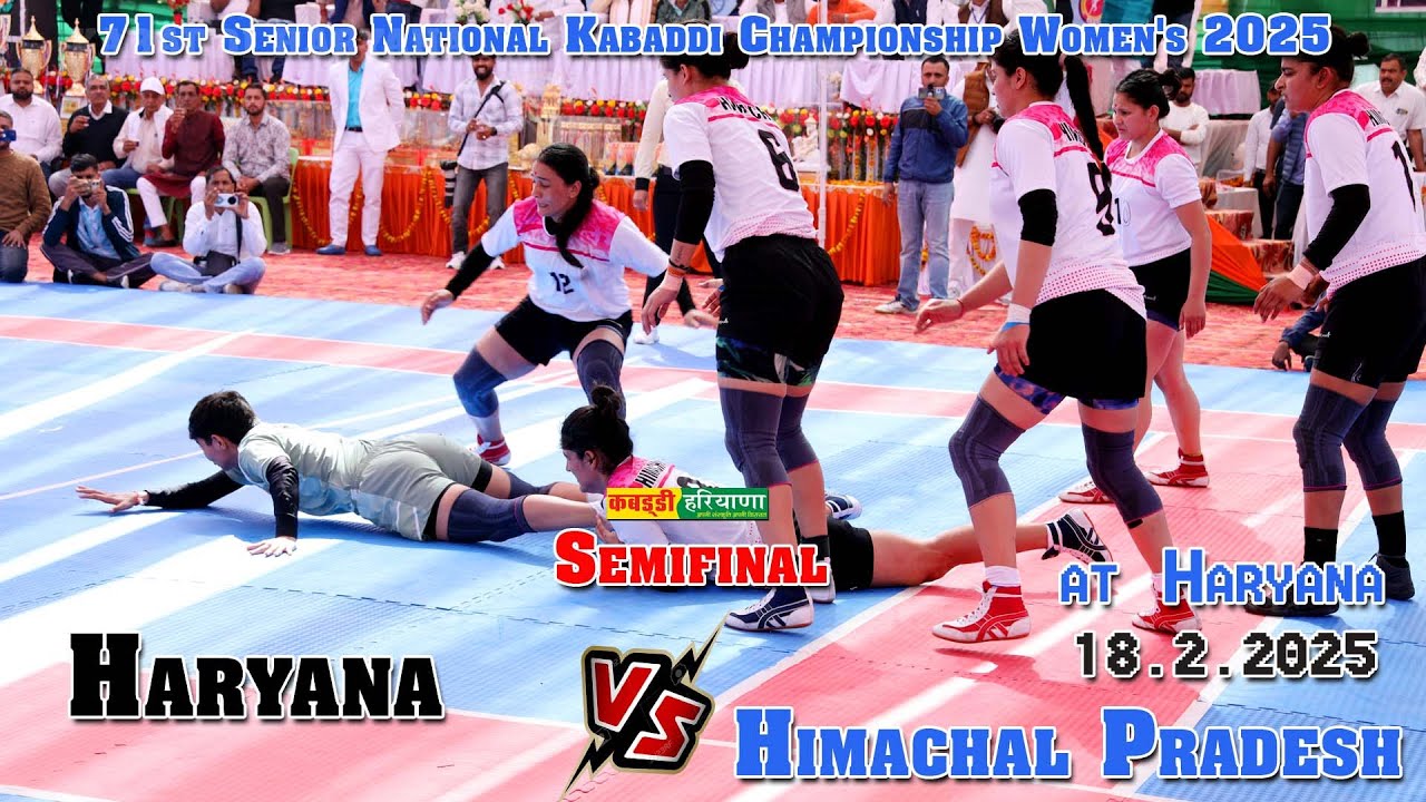 Haryana Vs Himachal Pradesh Semifinal 71st Senior National Kabaddi Championship Women's 2025
