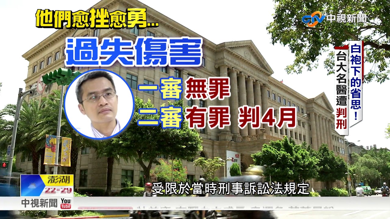 冤! 一審無罪.二審有罪 
